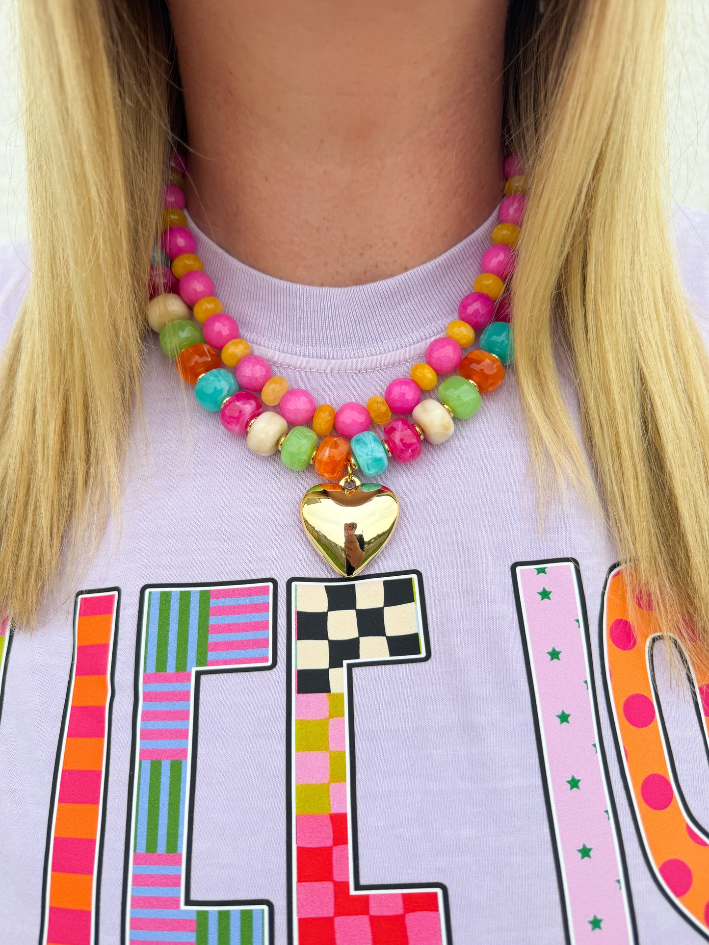 Pink Lemonade Necklace🩷🍋