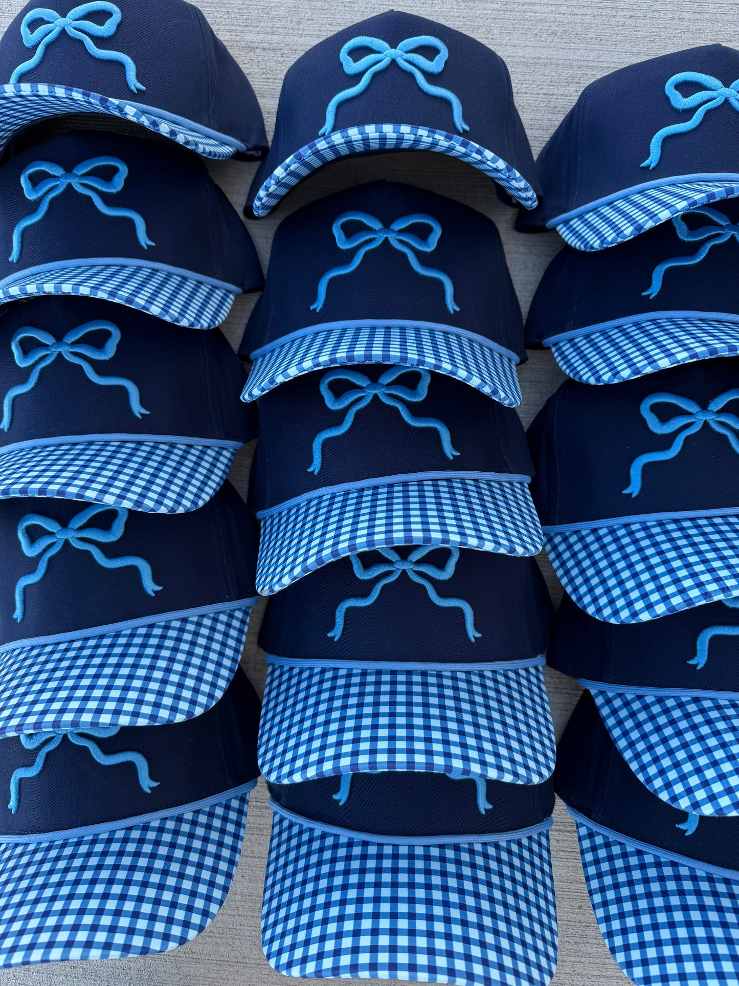 Blue Bow Trucker Hat