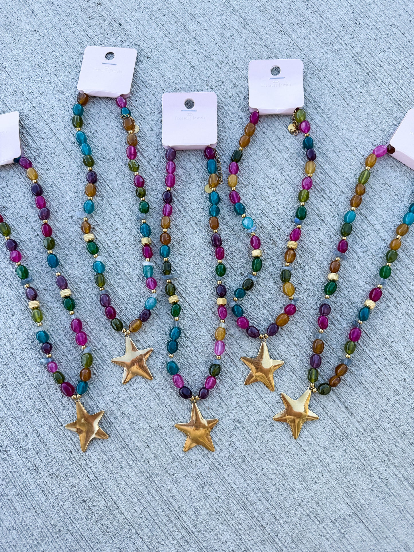 Gemstone Star Necklace⭐️