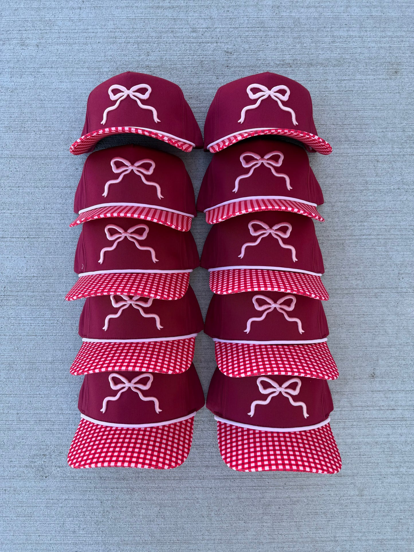 Bow Gingham Trucker Hat🎀