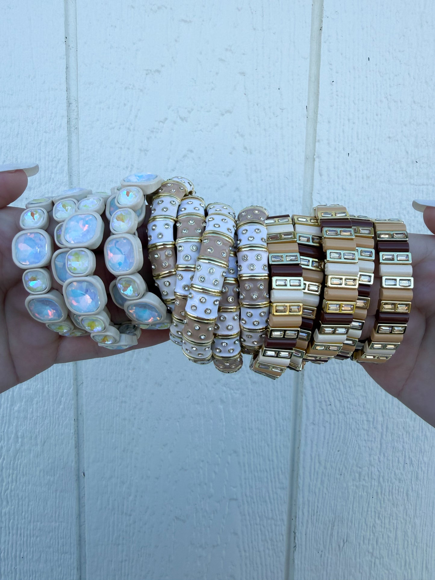 Cream Gemstone Braceletš¤