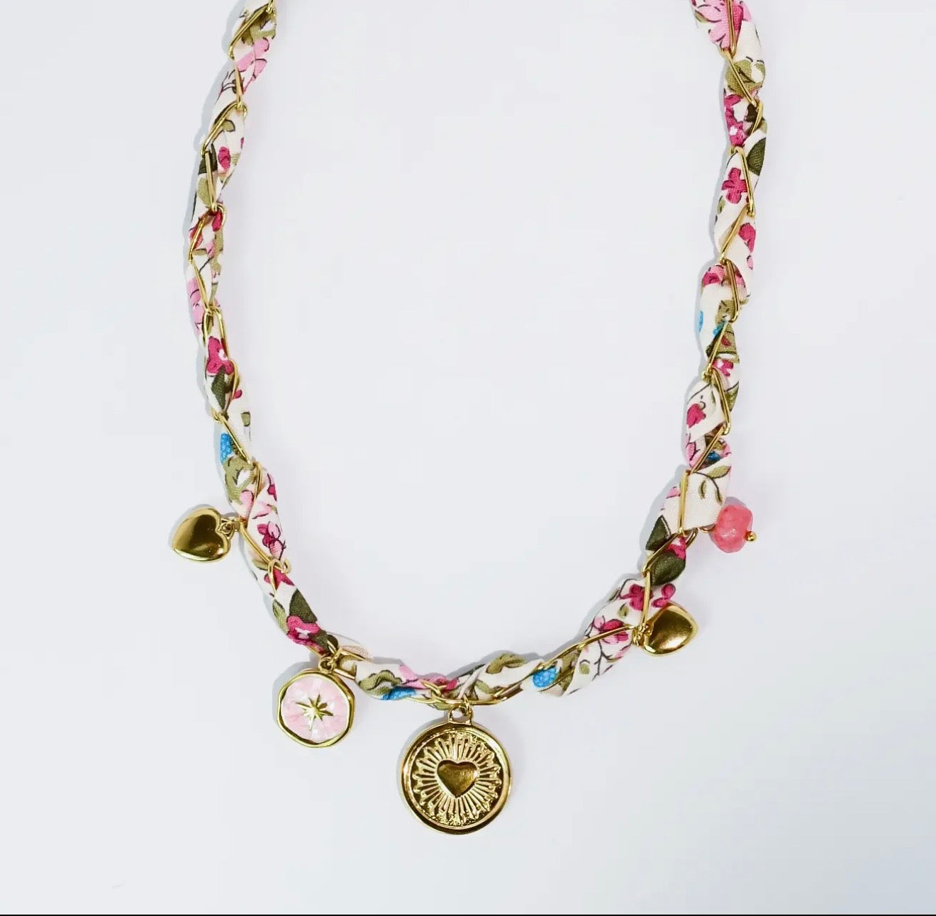 Sunny Twist Charm Necklace🌸🩵
