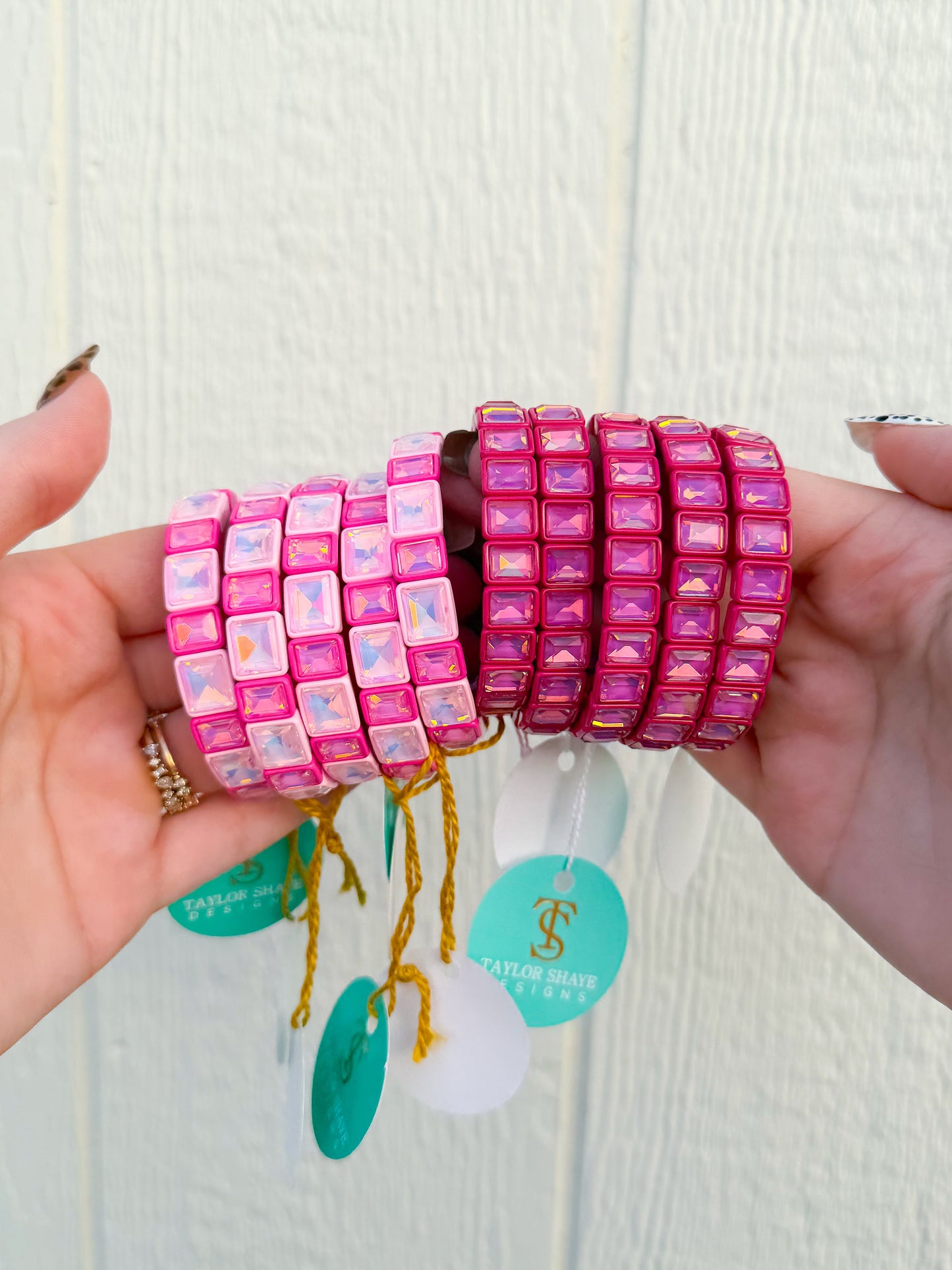 Two Tone Pink Stacking Bracelet🩷