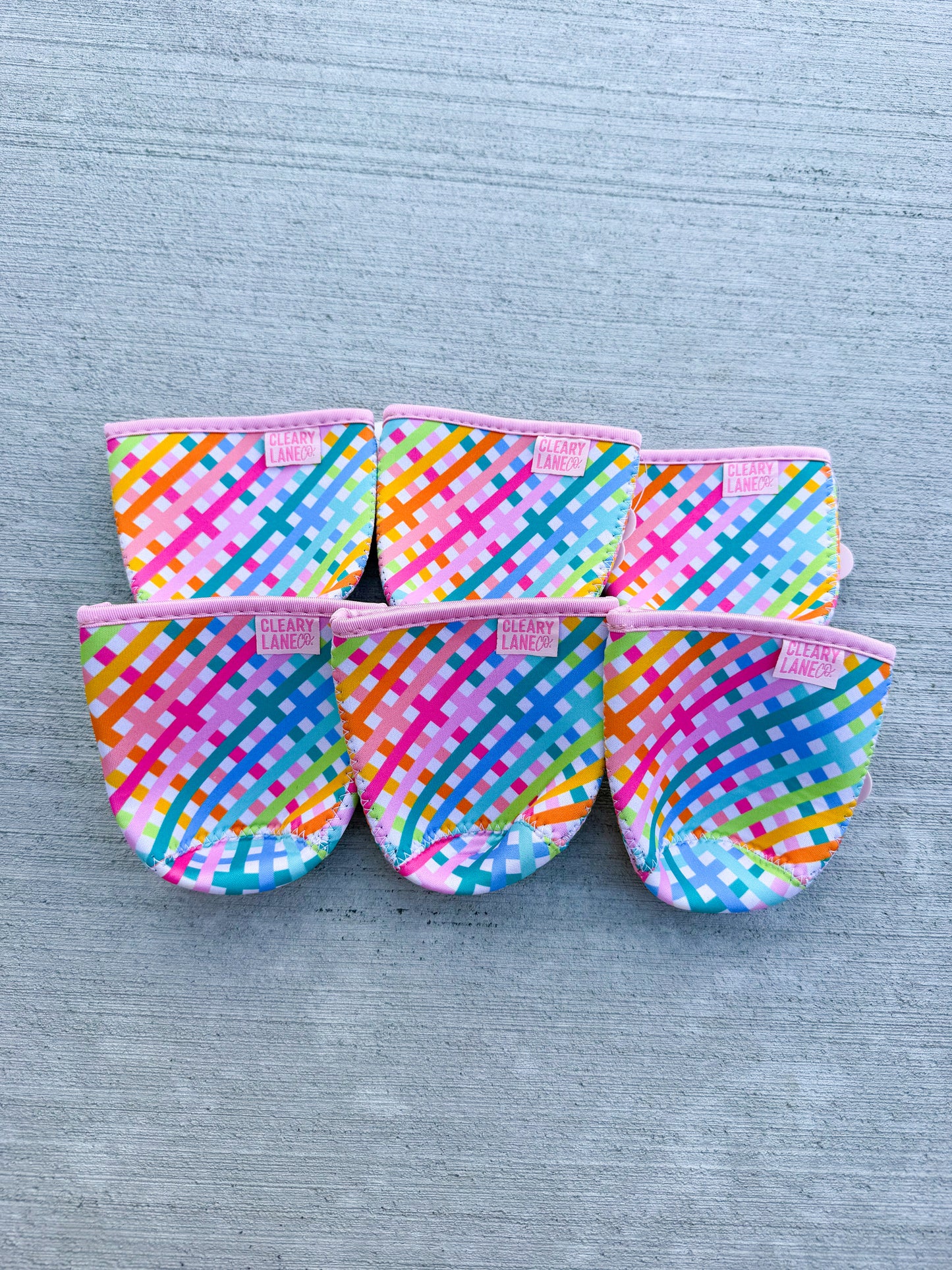 Rainbow Cross Stitch Drink Sleeve(grande/small)🌈