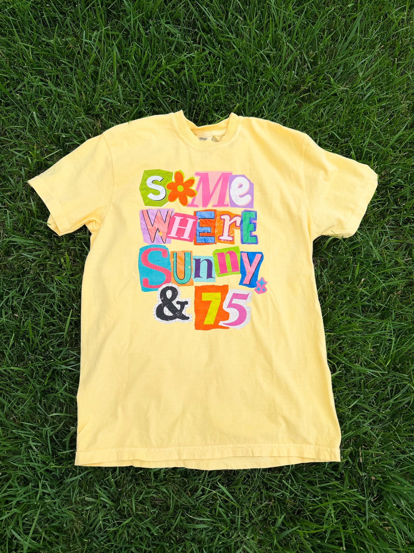 Sunny & 75 Tee☀️🌈