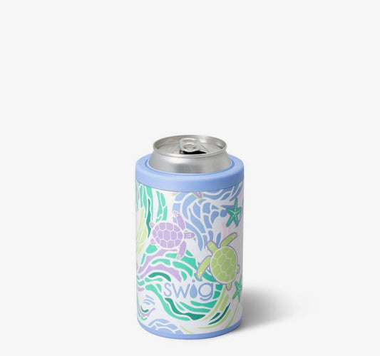Sea Swirl Can+Bottle Coozie🐚🩵