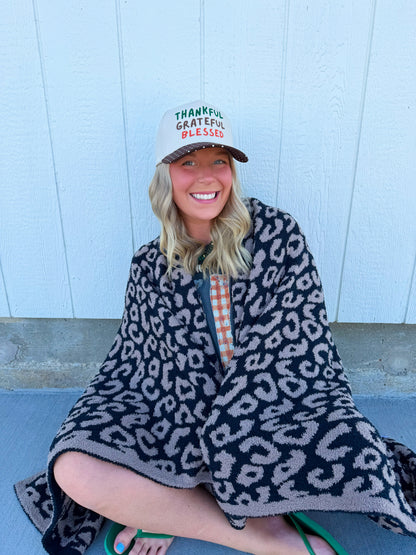 Leopard Reversible Blanket🖤🐆