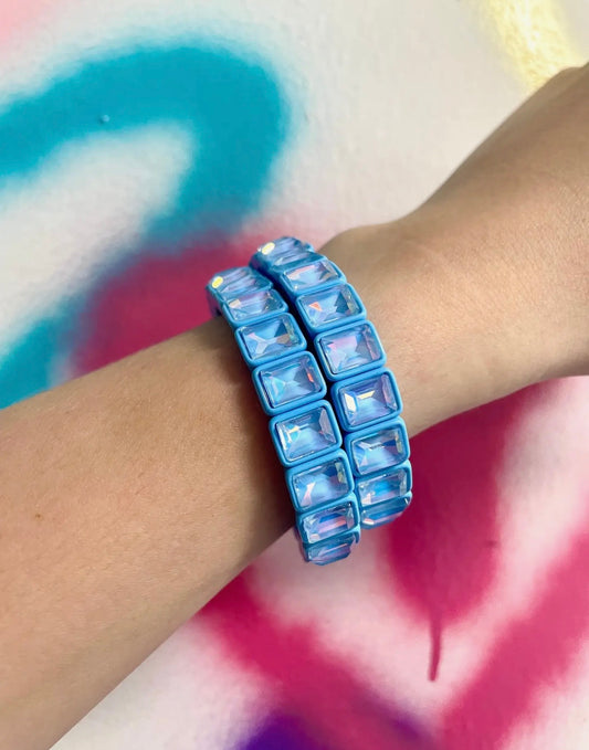 Blue Gemstone Stacking Bracelet💙