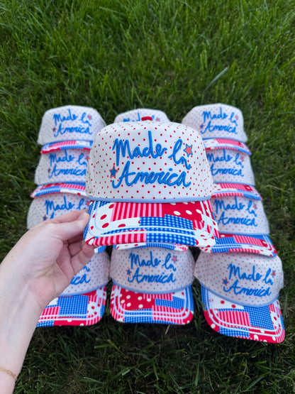 Made In America Trucker Hat❤️🇺🇸💙