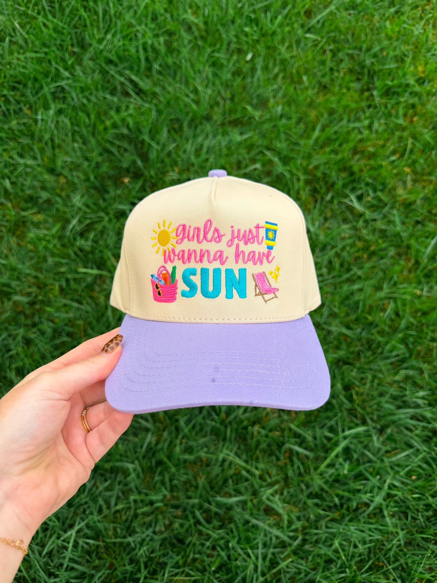 Girls Just Wanna Have Sun Trucker☀️👙🌈