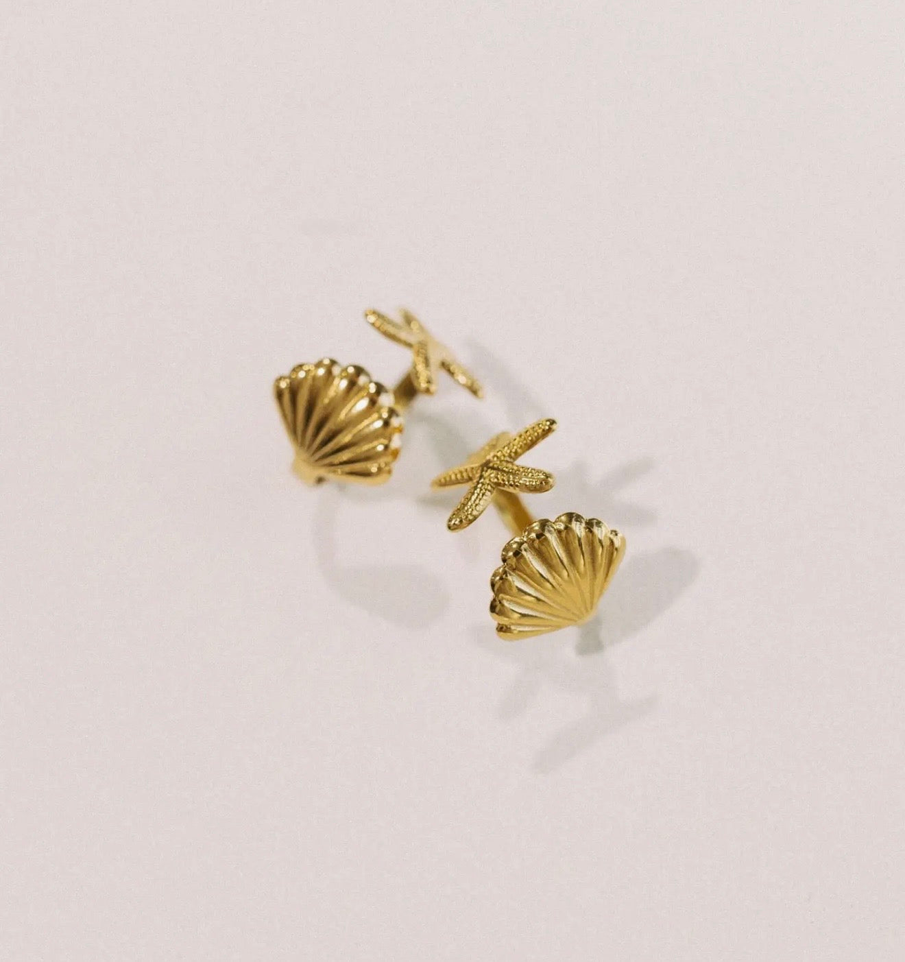 Golden Shore Adjustable Ring🐚