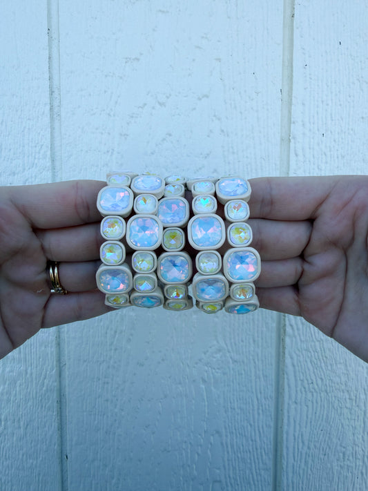 Cream Gemstone Bracelet🤎