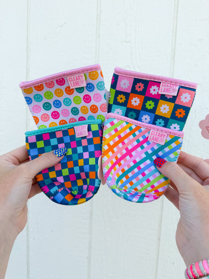 Rainbow Floral Checkers(Venti/Medium)🌸🌈