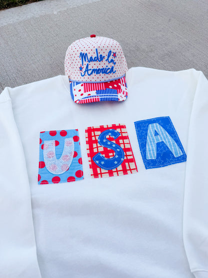 USA Patchwork Crewneck🇺🇸