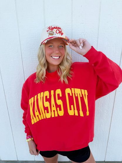 Kansas City Reversible Mockneck❤️💛