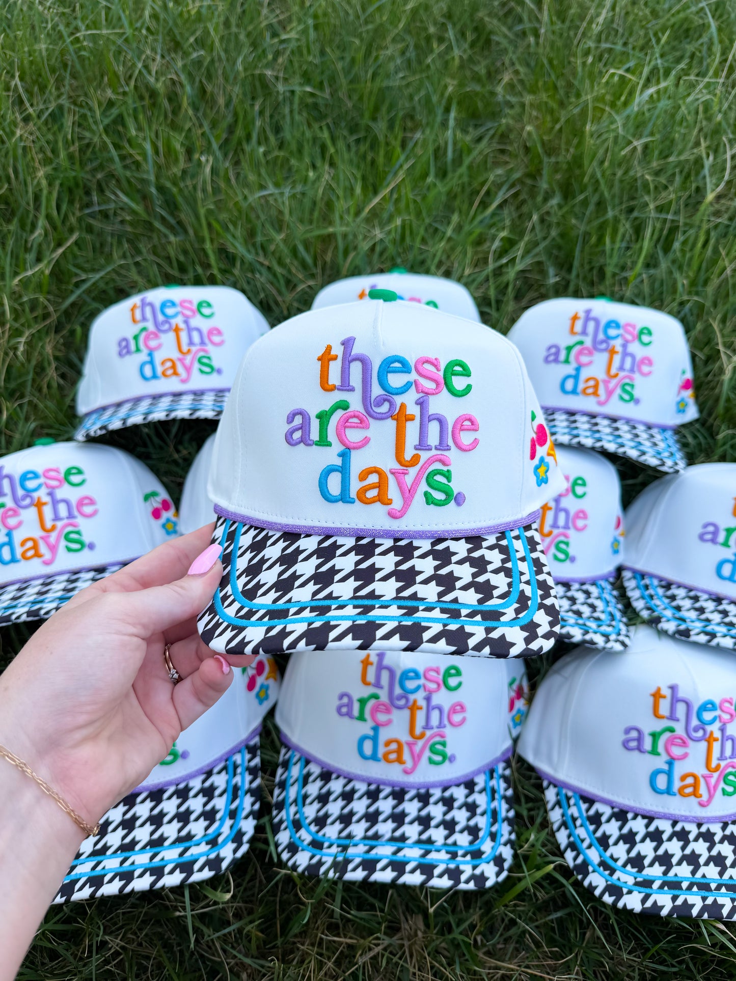 These Are The Days Trucker Hat🌈🩵