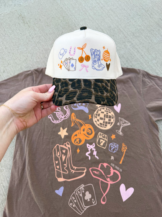 Country Collage Trucker Hat🪩🤠💜