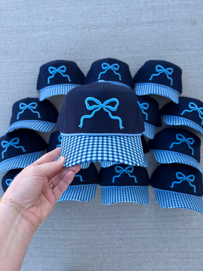 Blue Bow Trucker Hat