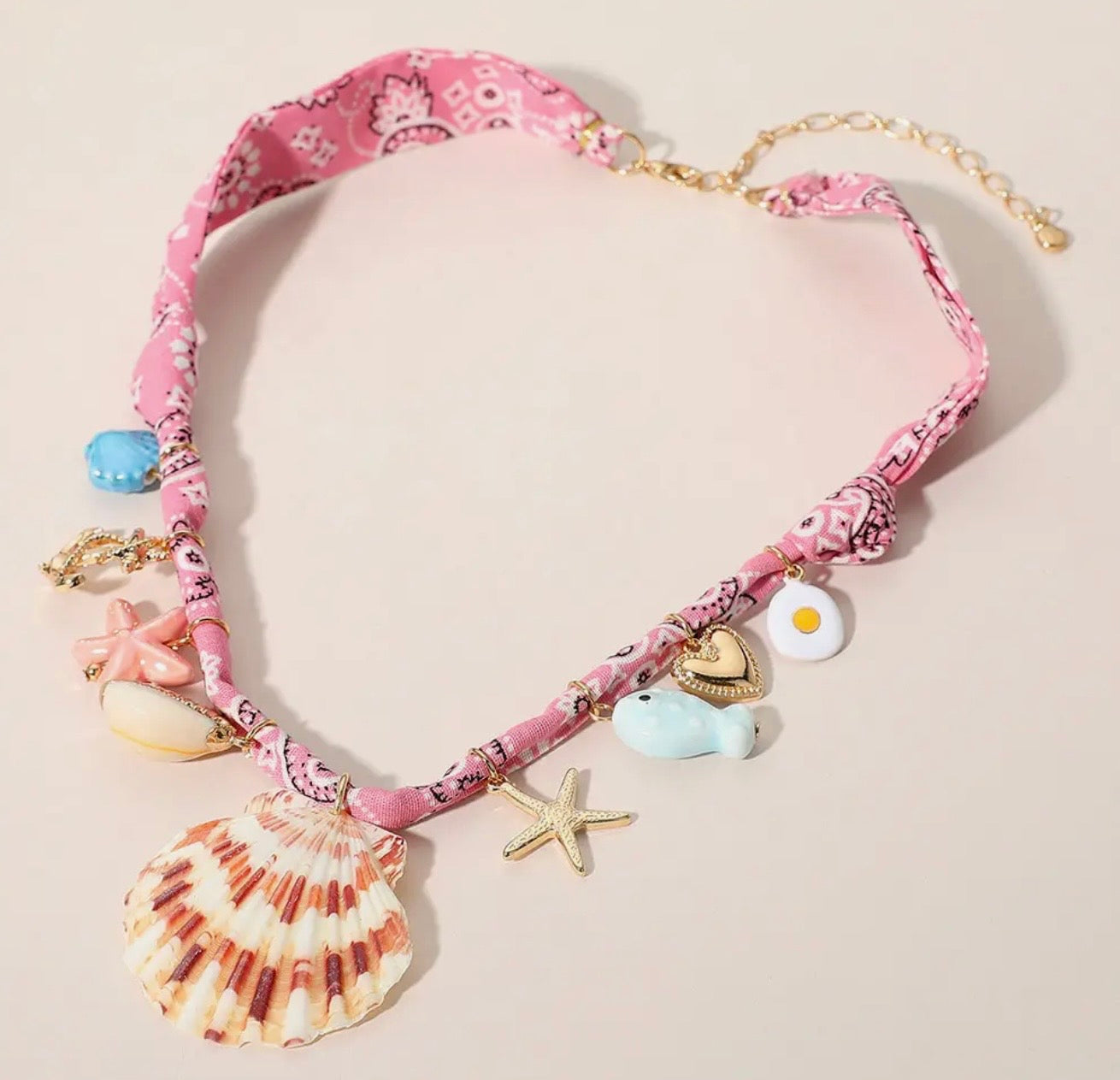 Seashell Scarf Necklace🐚🩷