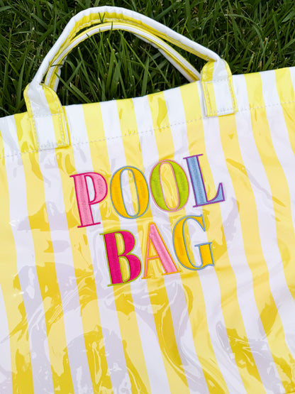 Embroidered Pool Tote☀️🌈