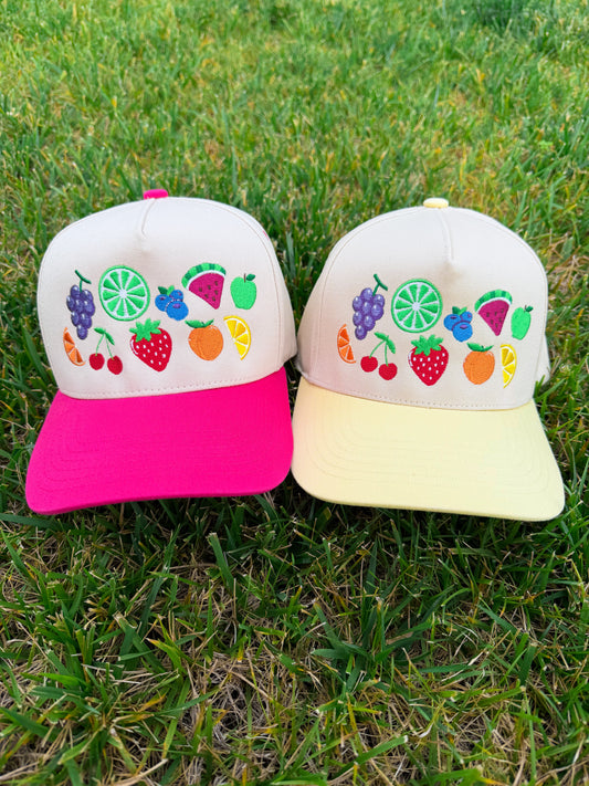 Fruity Trucker Hat🍒🍏🍊