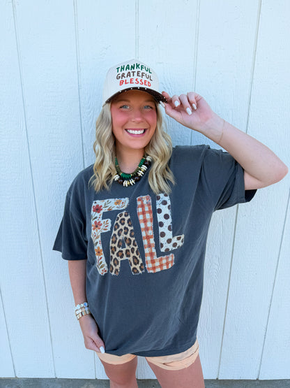 Fall Patchwork Tee🤎