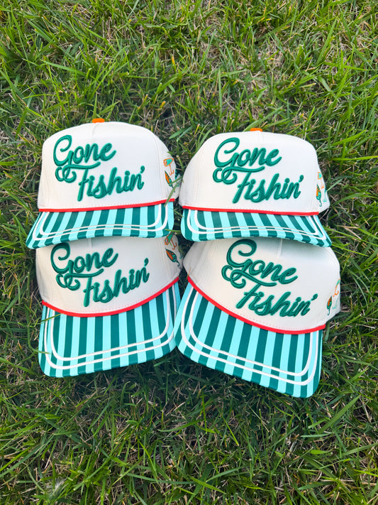 Gone Fishin’ Trucker Hat💚🎣