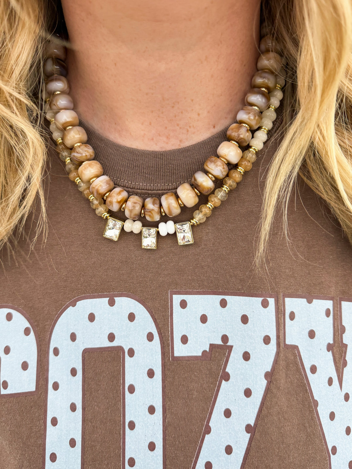 Nude Beaded Necklace🤎