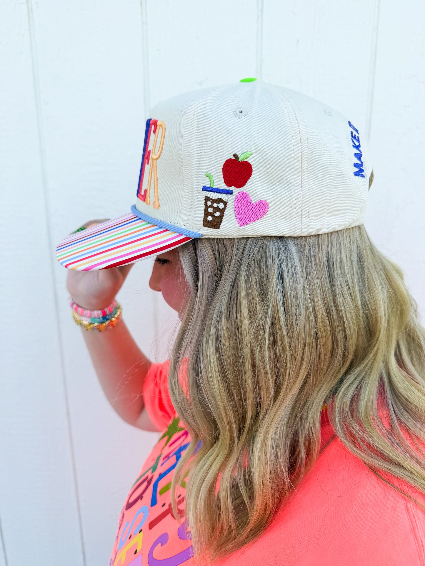 Teach Trucker Hat🍎🌈