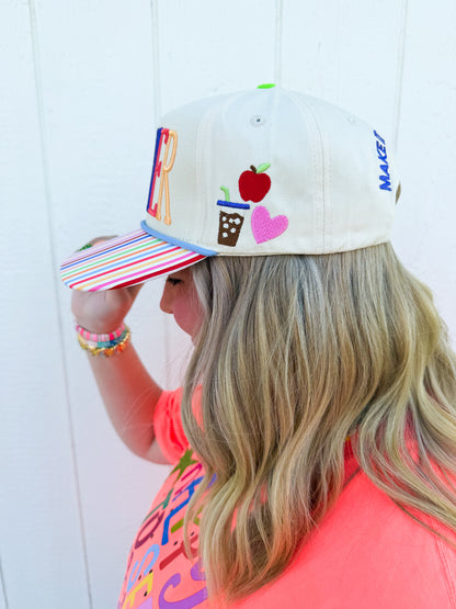 Teach Trucker Hat🍎🌈