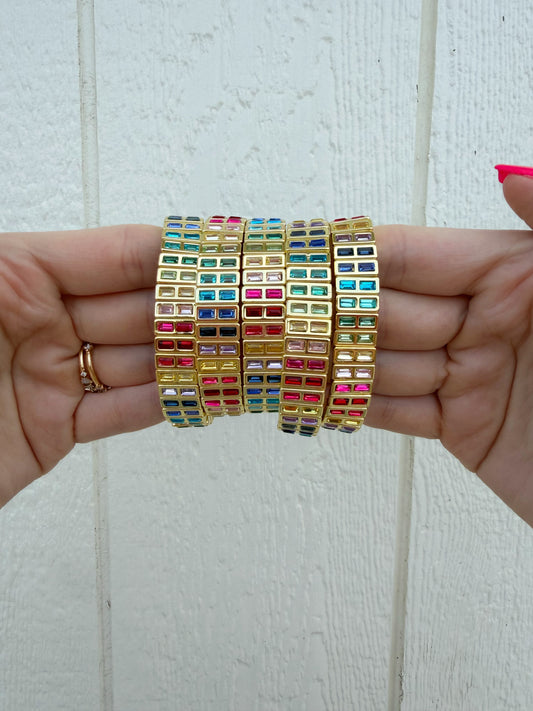 Rainbow Rhinestone Bracelet🌈