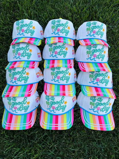 Seas the Day Trucker Hat🌴🌈