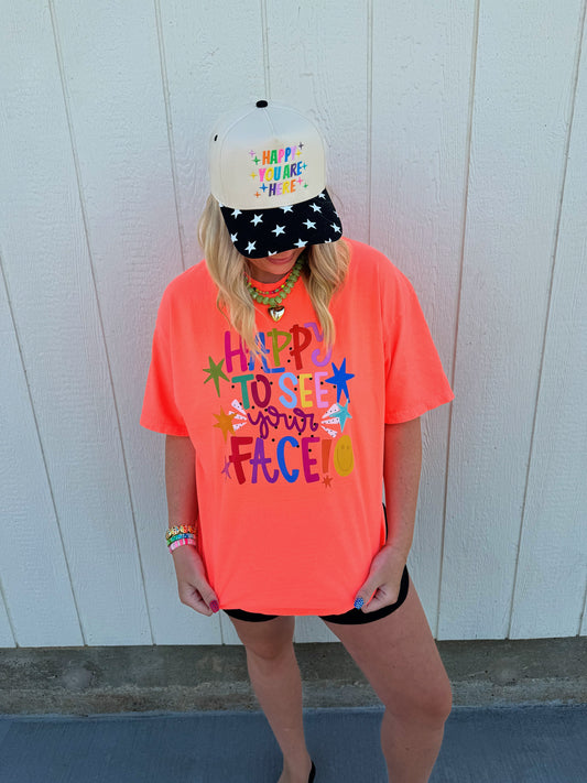 Happy To See Your Face Tee🧡
