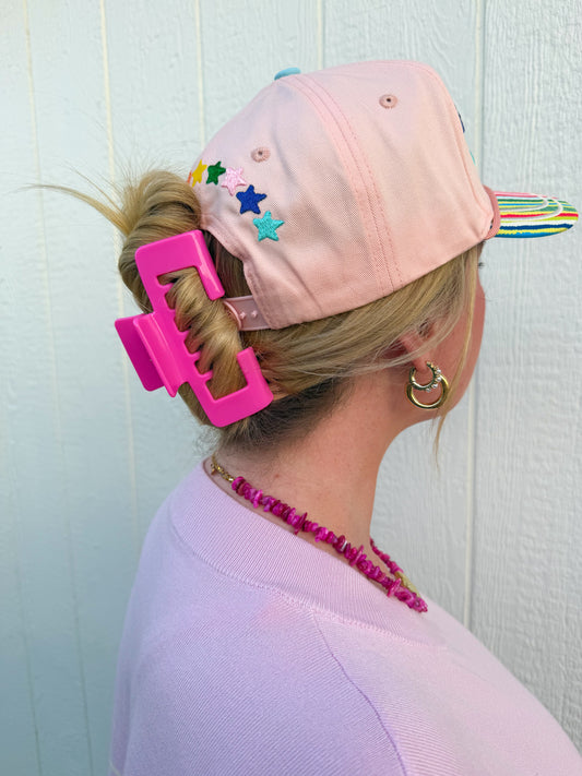 Trucker Hat Claw Clip🧢👱🏼‍♀️