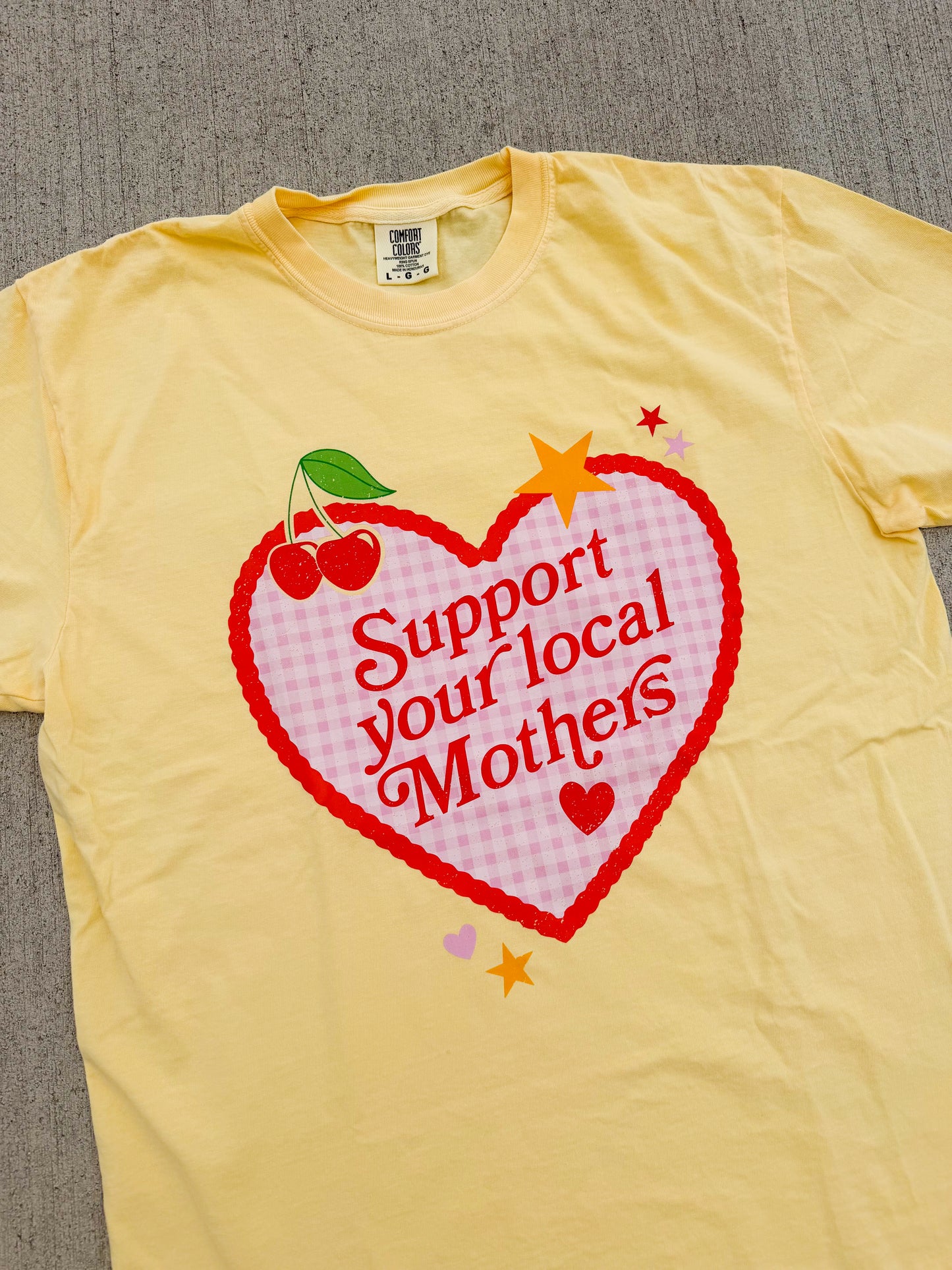 Support Local Mothers Tee💛🍓