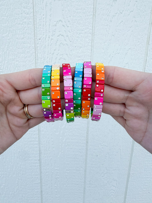 Rainbow Dice Bracelet🌈