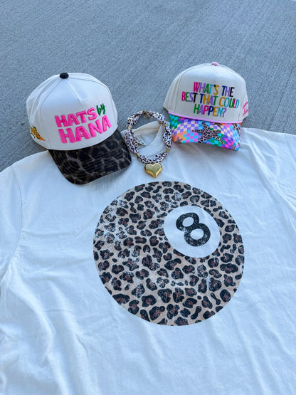 Leopard 8 Ball Graphic Tee