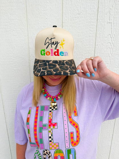 Stay Golden Trucker Hat✨🌈