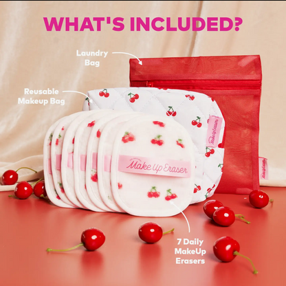 The Original Makeup Eraser 7 Day Gift Set & Makeup Bag🍒