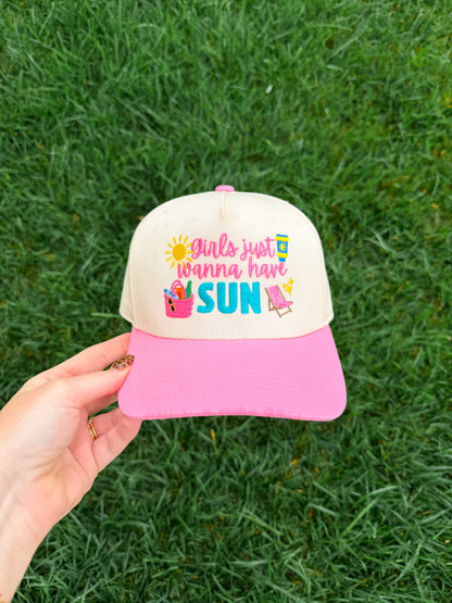 Girls Just Wanna Have Sun Trucker☀️👙🌈