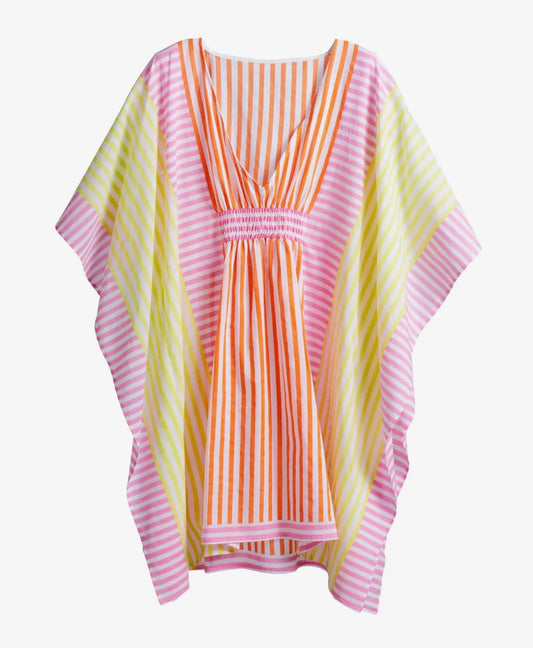 Striped Swimsuit Coverup👙🧡