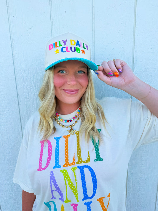 Dilly Dally Club Trucker Hat🌈