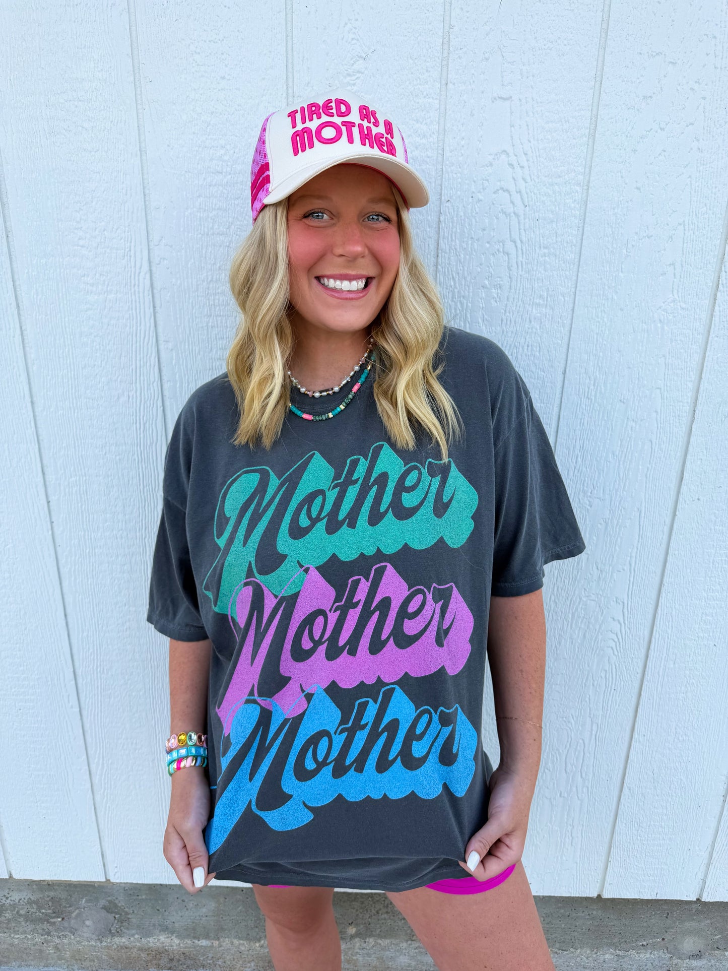 Mother Mother Mother Tee🩵💚🩷