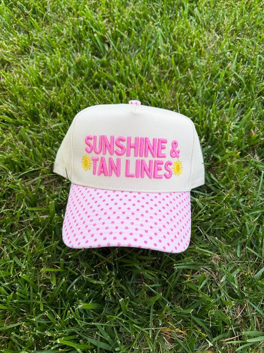 Sunshine & Tan Lines Trucker Hat☀️🩷