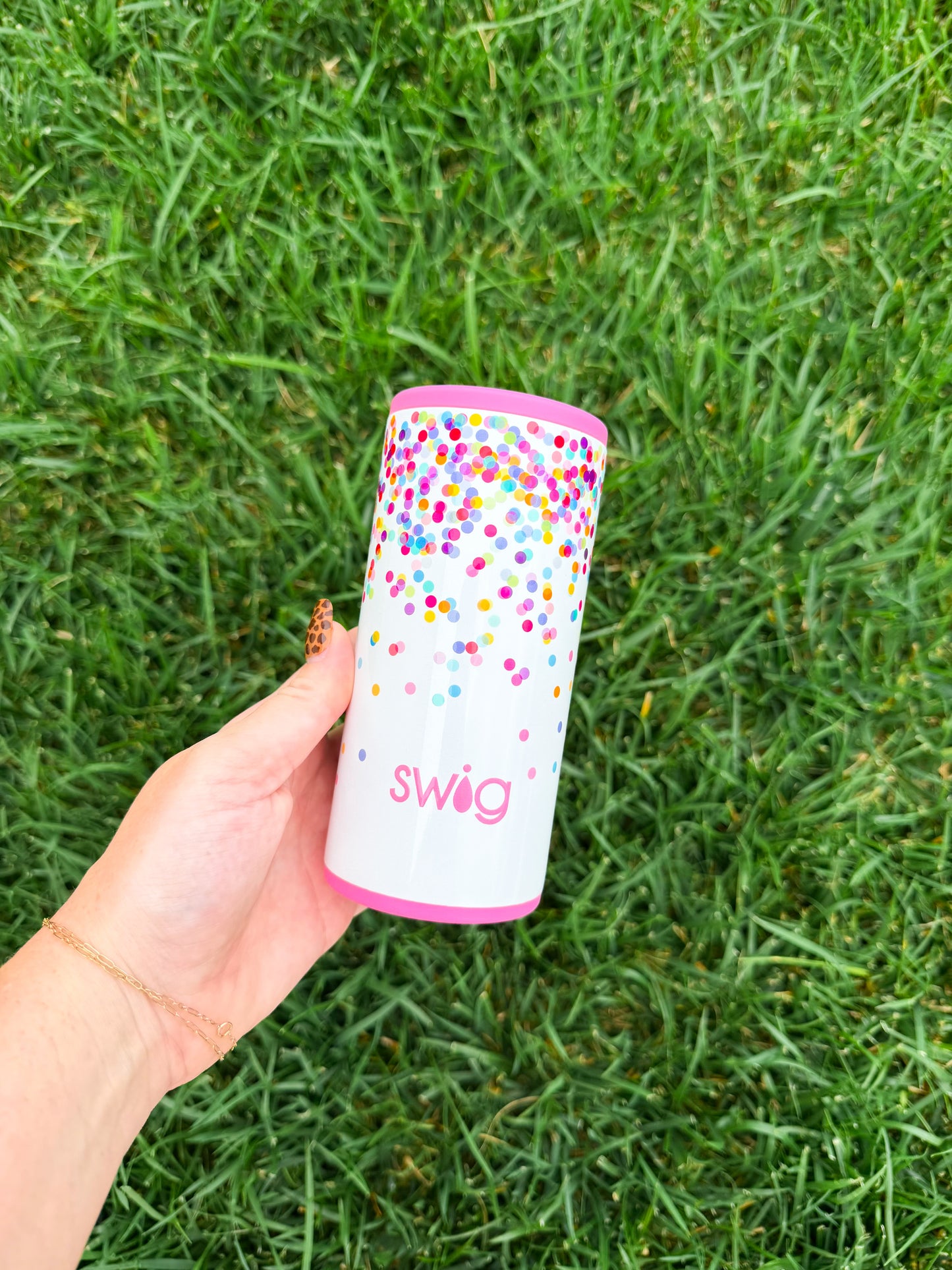 Confetti Slim Can Coozie🎉🩷