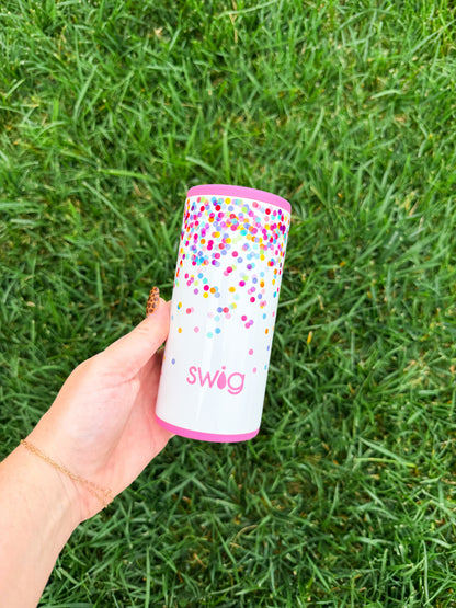 Confetti Slim Can Coozie🎉🩷
