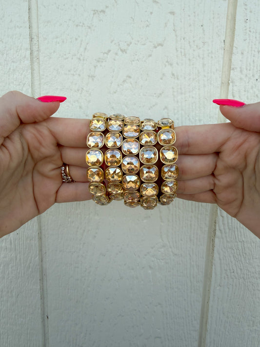 Champagne Crystal Bracelet✨