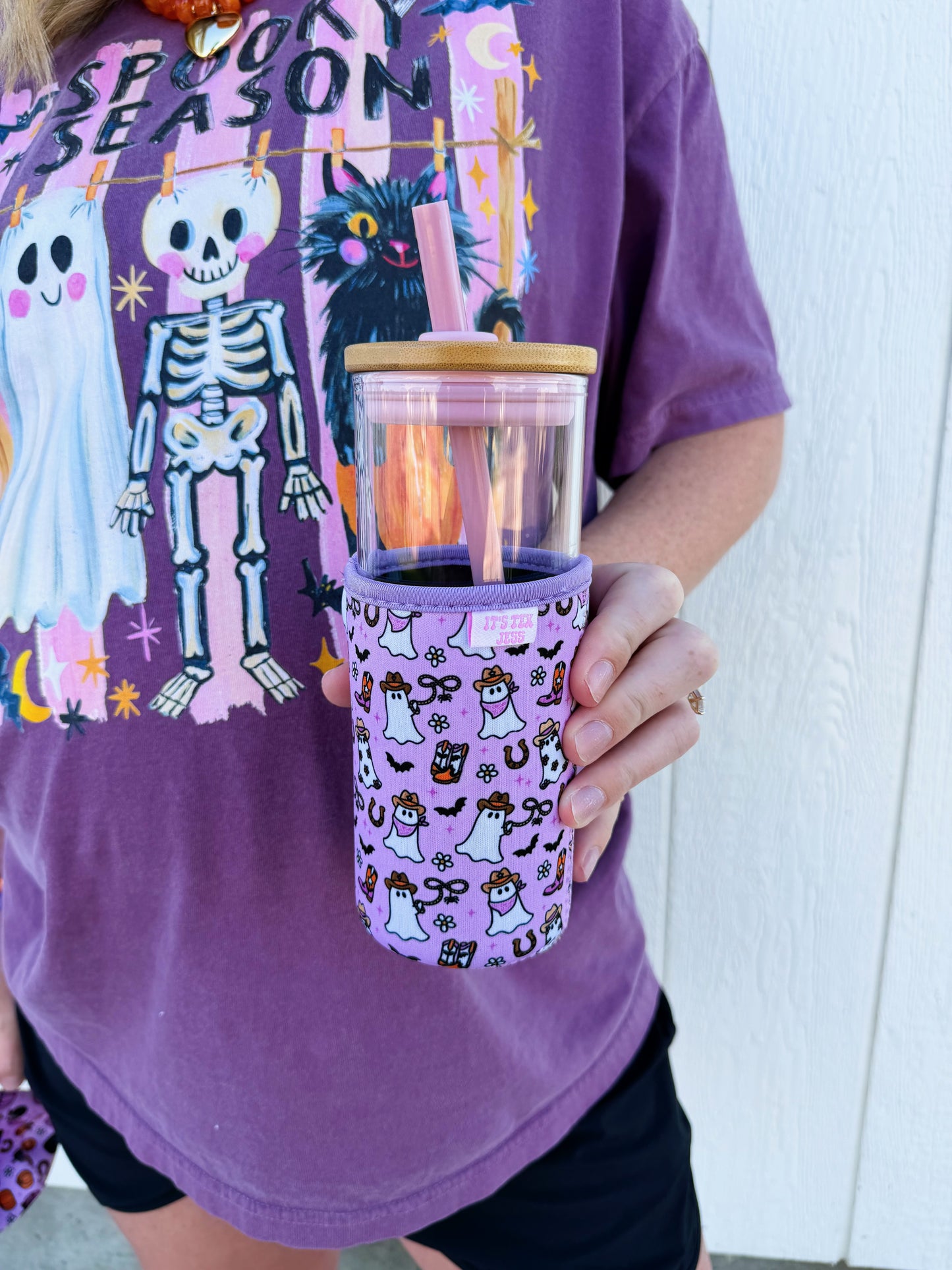 Cowgirl Ghost Drink Sleeve👻