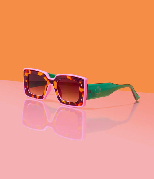 Pink/Green Tortoise Sunglasses🕶️￼