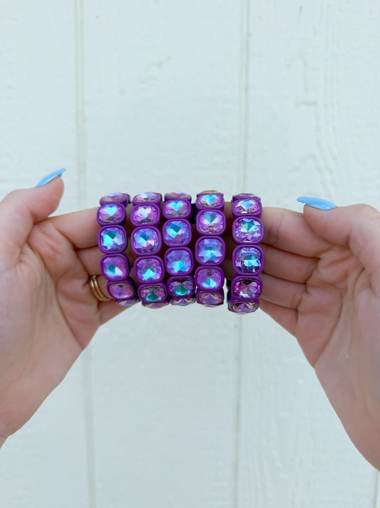 Purple Gemstone Bracelet💜